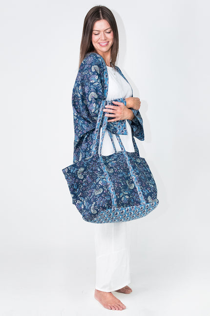 Blue Lagoon Cotton Tote Bag