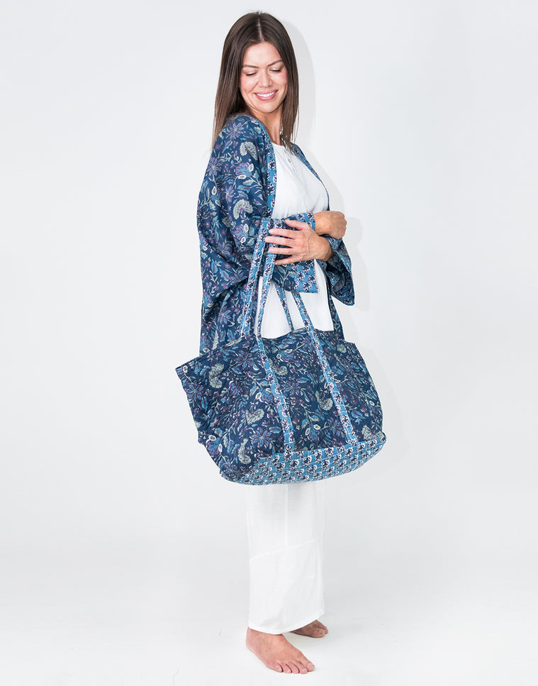 Blue Lagoon Cotton Tote Bag