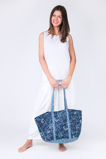 Blue Lagoon Cotton Tote Bag