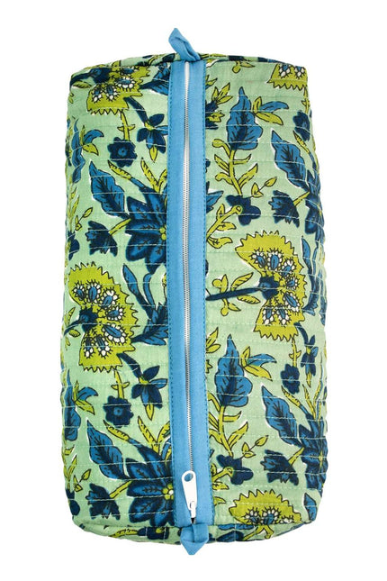 Lime Patchouli Cotton Wash Bag