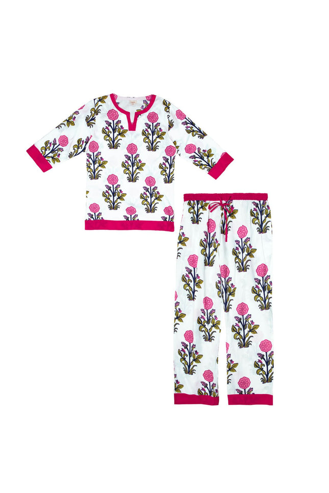 Rosette Bloom Women's Floral Cotton Pyjamas