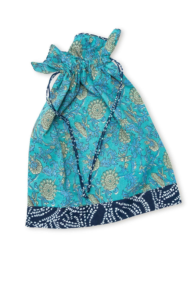 Waterlily Cotton Pyjama Bag