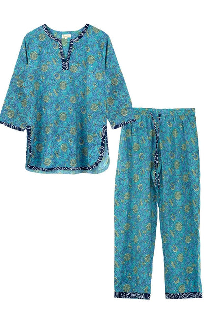 Waterlily Women's Floral Cotton Pyjamas