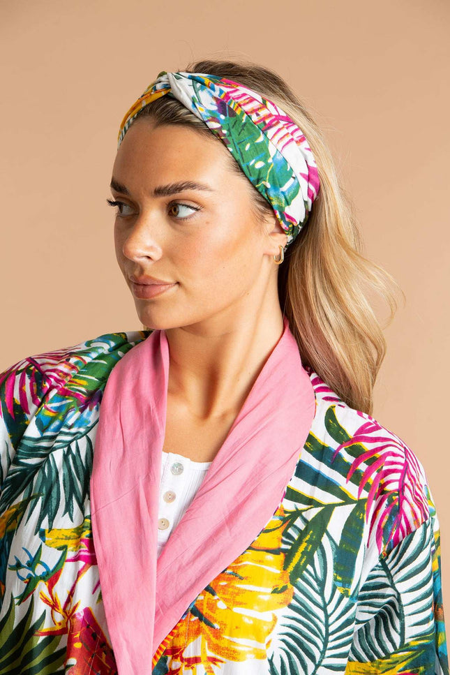Bora Bora Floral Cotton Hair Scarf
