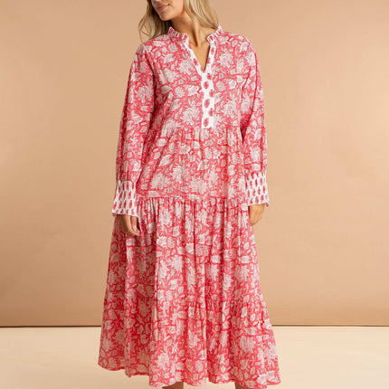 Peony Paisley Cotton Dress