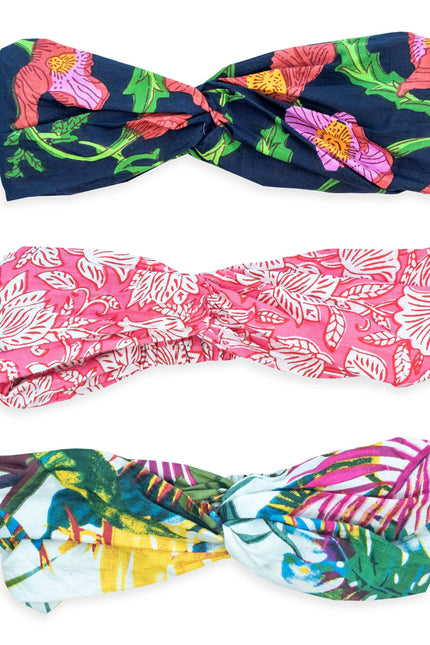 Indian Cotton Hair Scarf Gift Pack