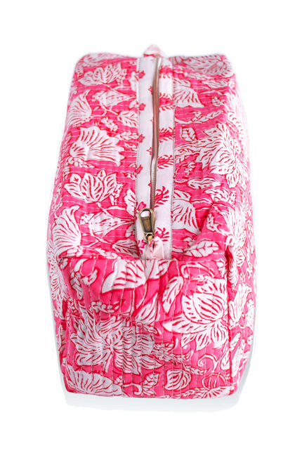 Peony Paisley Cotton Wash Bag
