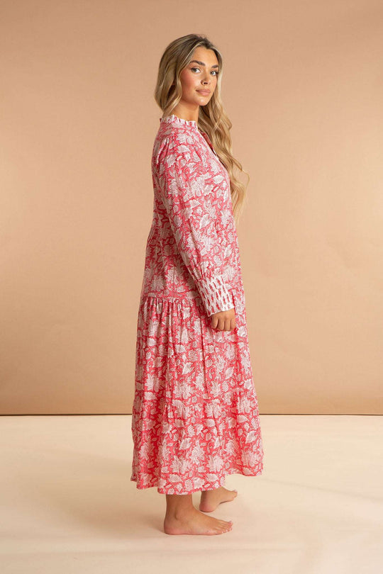 Peony Paisley Cotton Dress