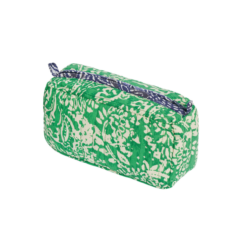Jaipur Green Cotton Wash Bag