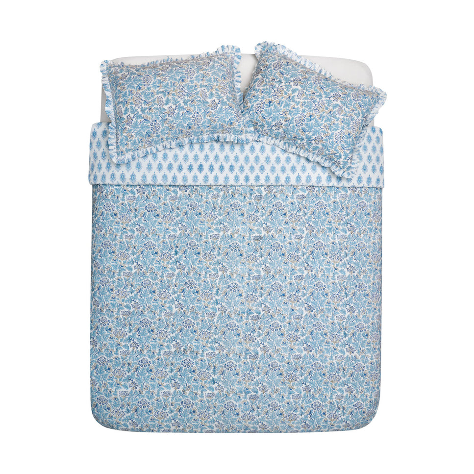 Botanical Paisley Cotton Duvet Cover Set