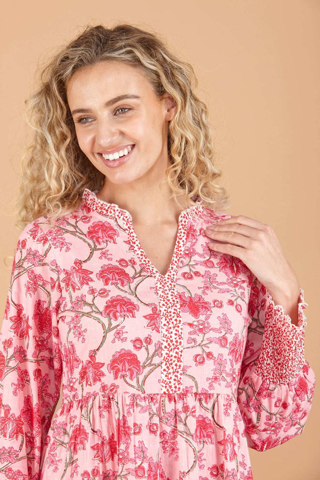 Cherry Blossom Cotton Dress