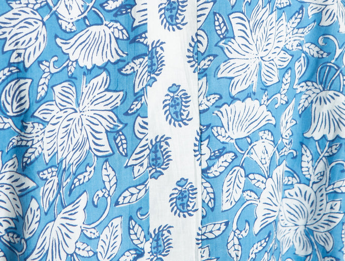 China Blue Paisley blue and white printed fabric