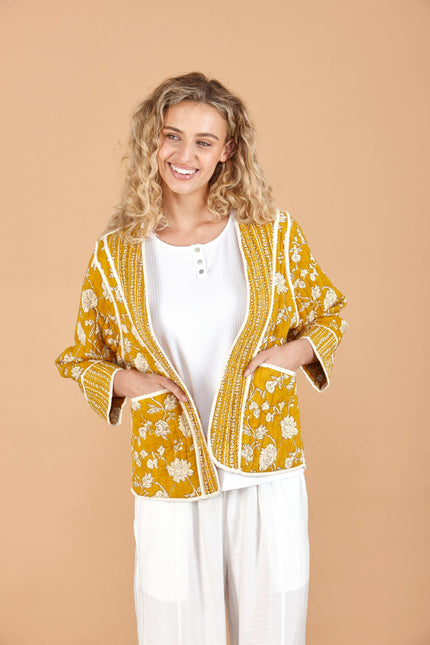 Golden Tulip Reversible Quilted Cotton Jacket
