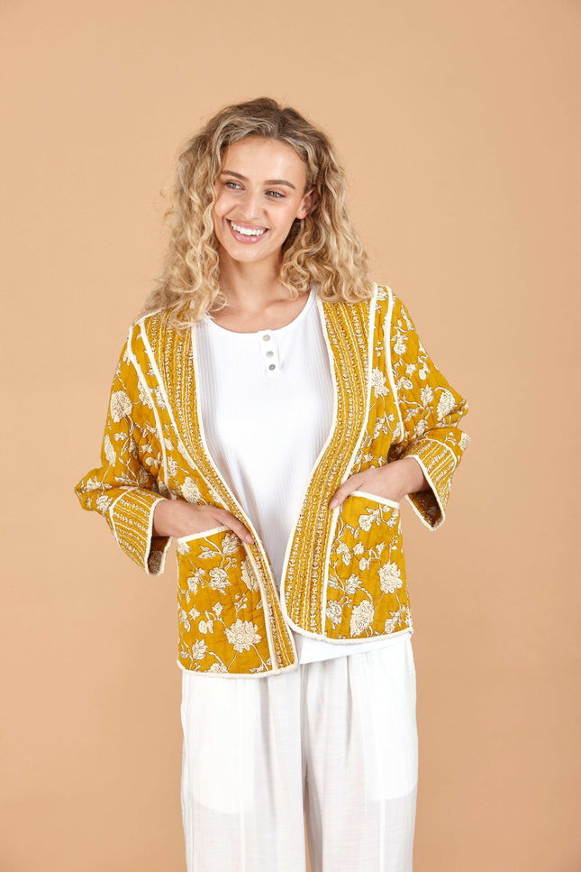 Golden Tulip Reversible Quilted Cotton Jacket