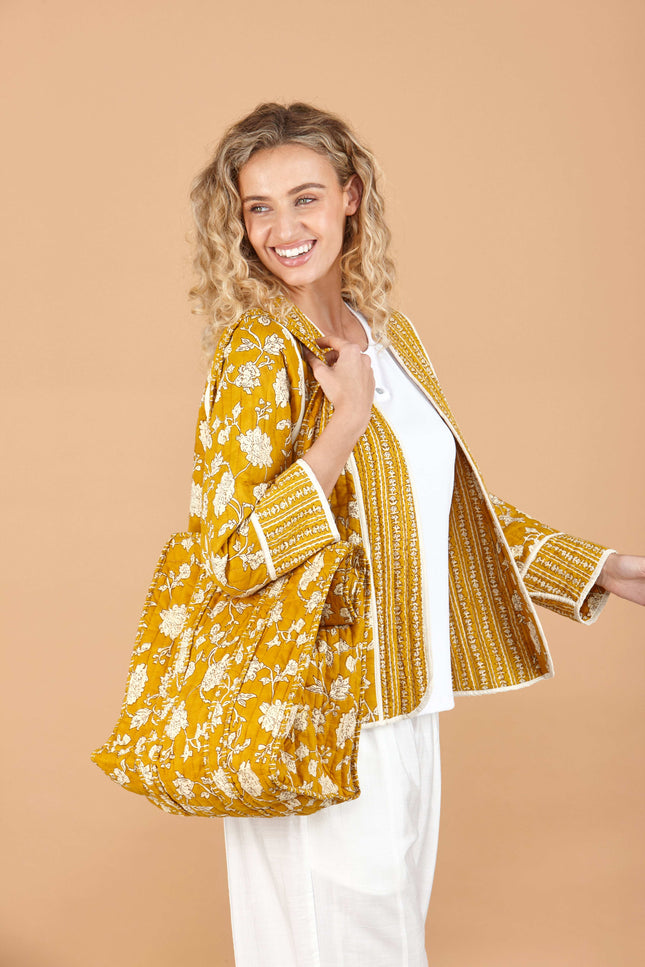 Golden Tulip Reversible Quilted Cotton Jacket