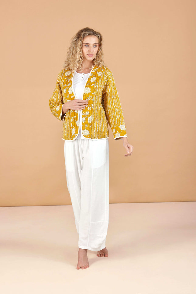 Golden Tulip Reversible Quilted Cotton Jacket