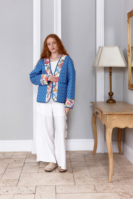 Goa Carnival Reversible Quilted Cotton Jacket