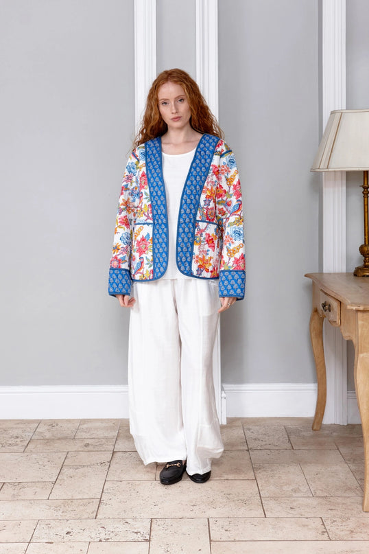 Goa Carnival Reversible Quilted Cotton Jacket