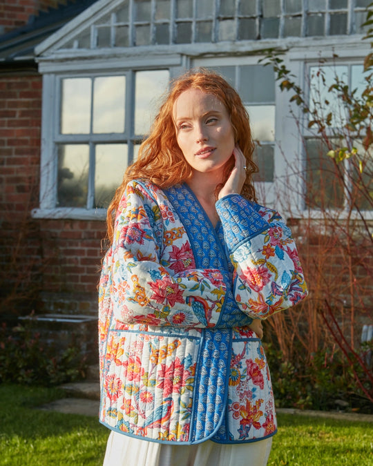 Goa Carnival Reversible Quilted Cotton Jacket
