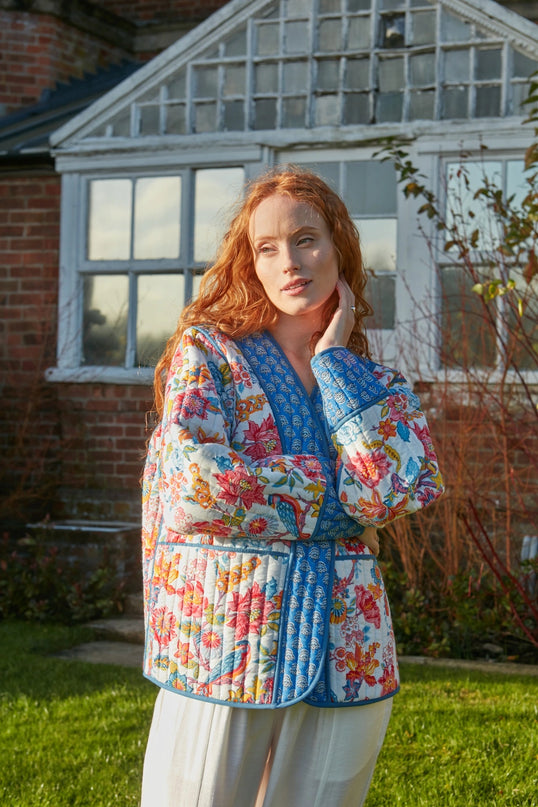 Goa Carnival Reversible Quilted Cotton Jacket