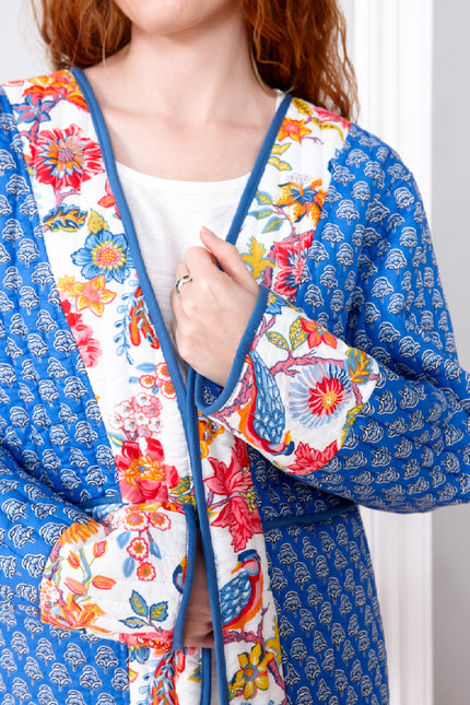 Goa Carnival Reversible Quilted Cotton Jacket
