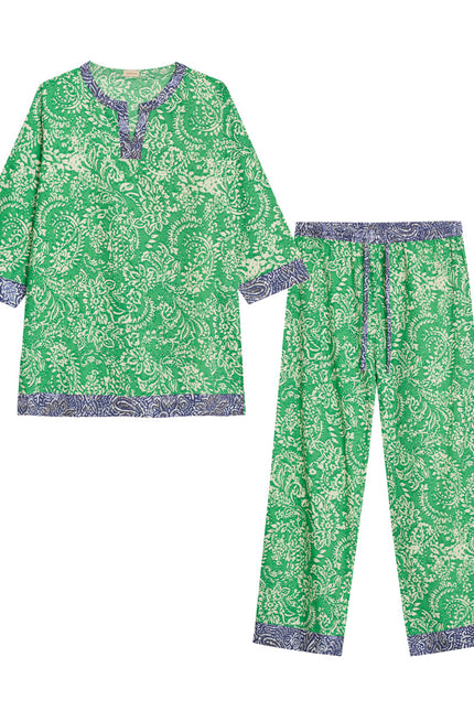 Jaipur Green Women's Cotton Pyjamas