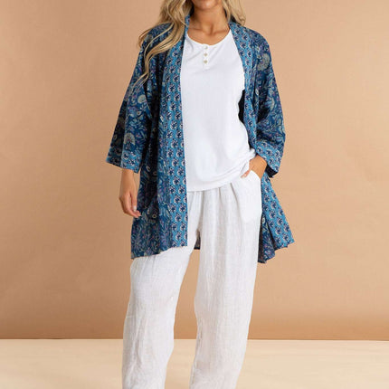 Blue Lagoon Women's Cotton Kimono