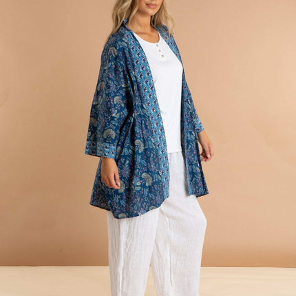Blue Lagoon Women's Cotton Kimono