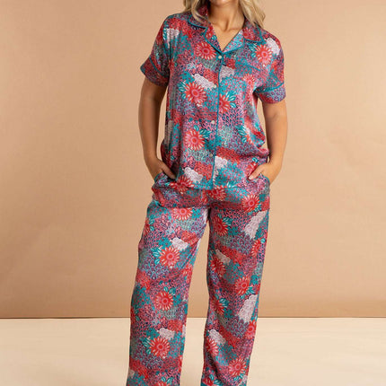 Peacock Women's Satin Pyjamas