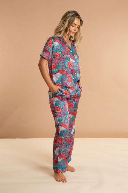 Peacock Women's Satin Pyjamas