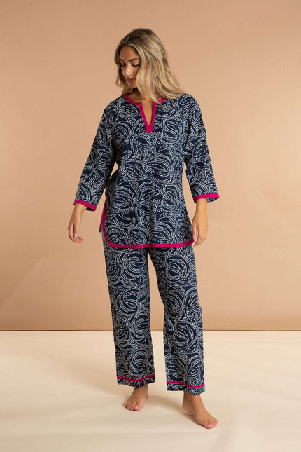 Starry Night Women's Cotton Printed Pyjamas