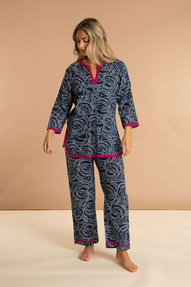 Starry Night Women's Cotton Printed Pyjamas
