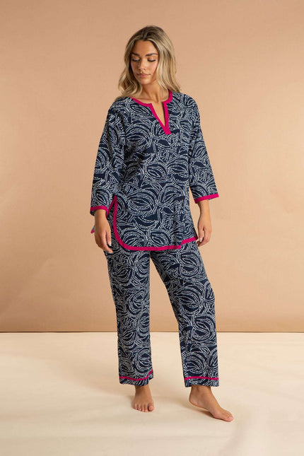 Starry Night Women's Cotton Printed Pyjamas