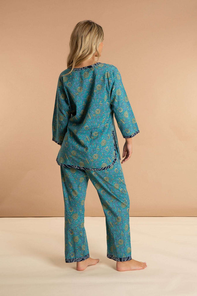 Waterlily Women's Floral Cotton Pyjamas