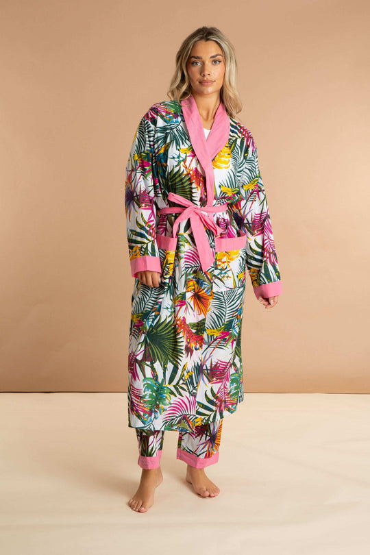 Bora Bora Women's Floral Cotton Robe