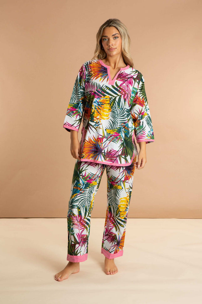 Bora Bora Women's Floral Cotton Pyjamas