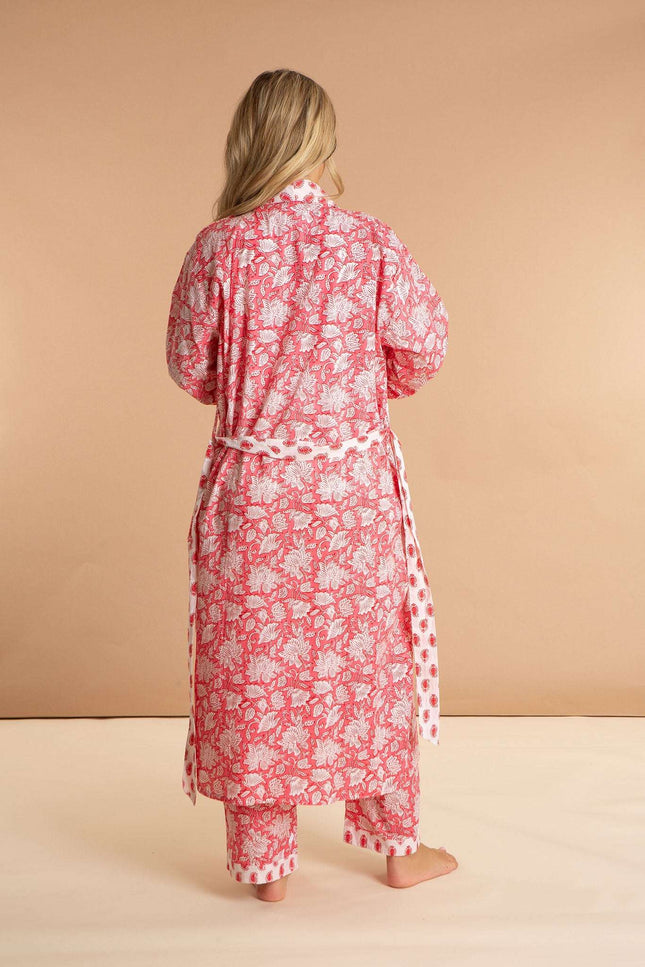 Peony Paisley Women's Cotton Robe