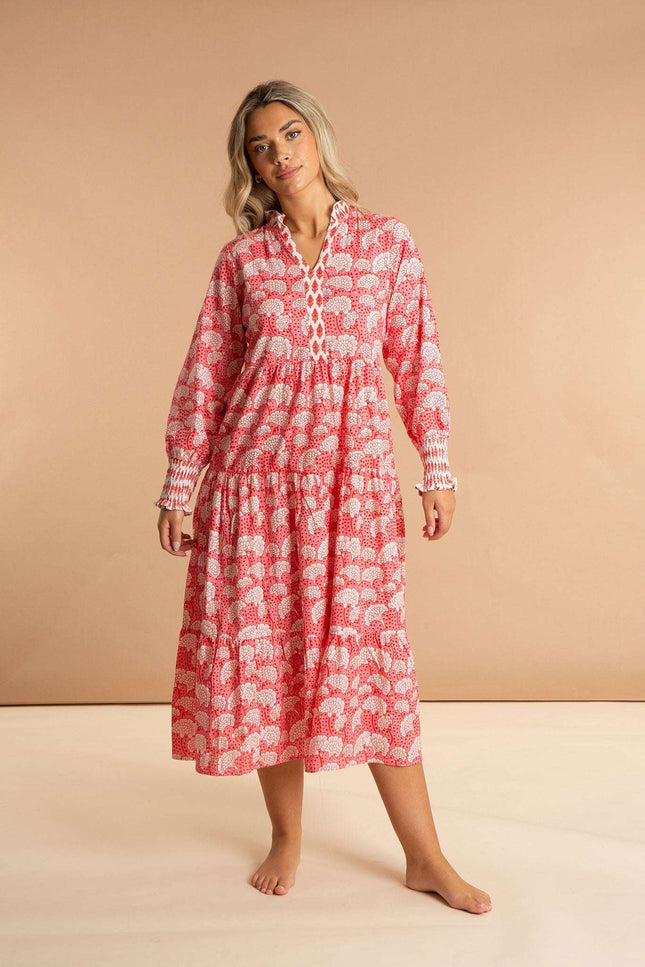 Peony Paisley Cotton Dress