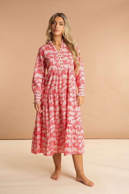 Peony Paisley Cotton Dress