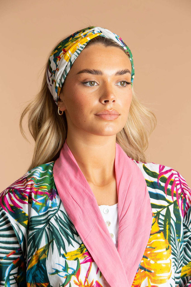 Bora Bora Floral Cotton Hair Scarf