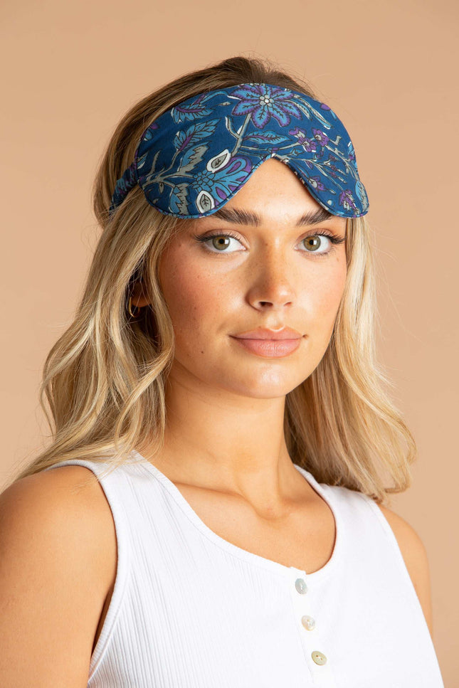 Ladies Indian Cotton Printed Eyemask