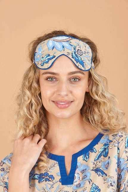 Indigo Lotus Cotton Sleep Mask