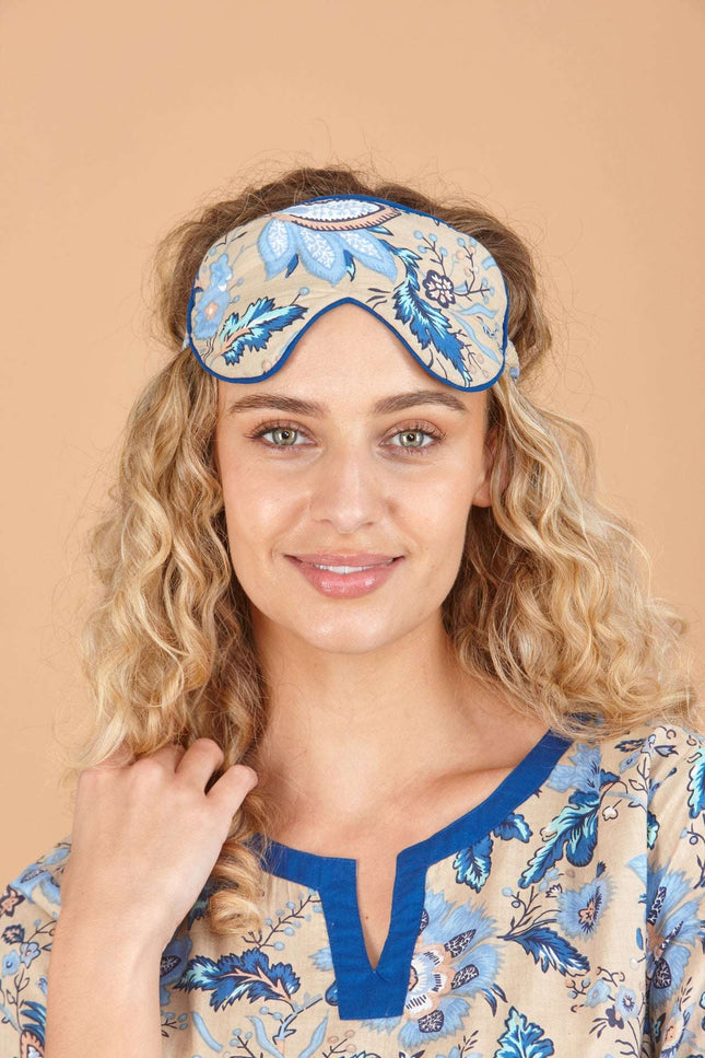 Indigo Lotus Cotton Sleep Mask