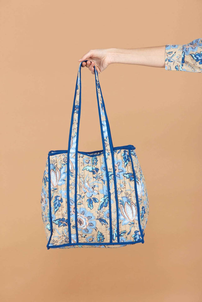 Indigo Lotus Tote Bag
