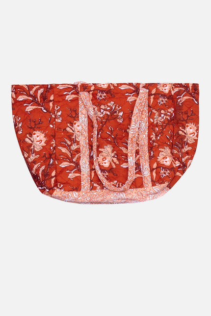 Red Rubra Cotton Tote Bag