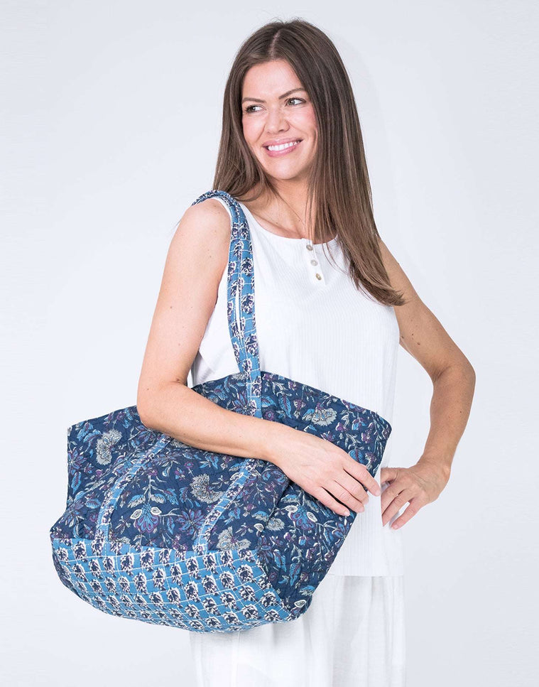 Blue Lagoon Cotton Tote Bag