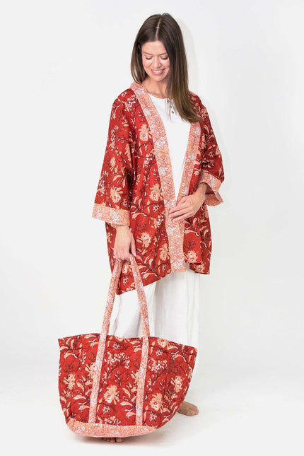 Red Rubra Kimono Gift Set