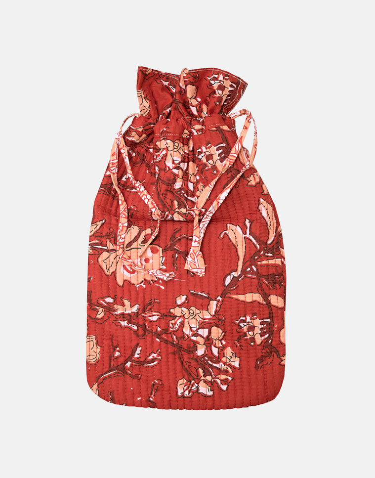 Red Rubra Hot Water Bottle Cover