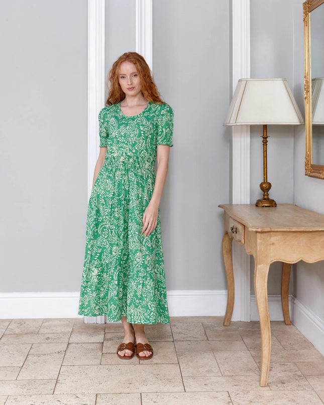 Jaipur Green Women's Cotton Dress
