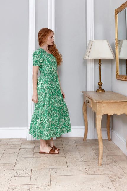 Jaipur Green Women's Cotton Dress